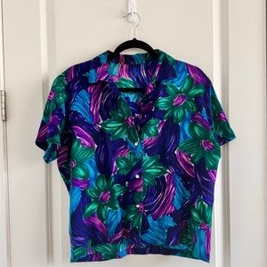 Vintage Floral Button Down